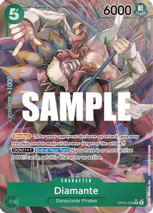 (OP04-028) Diamante (Alternate Art) - Kingdoms of Intrigue Foil