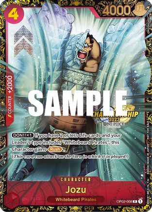 (OP02-008) Jozu (Championship 2023) - One Piece Promotion Cards Foil