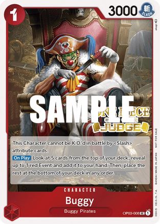 (OP03-008) Buggy (Judge Pack Vol. 2) - One Piece Promotion Cards Foil