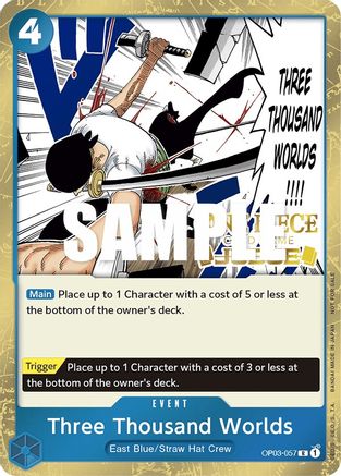 (OP03-057) Three Thousand Worlds (Judge Pack Vol. 2) - One Piece Promotion Cards Foil