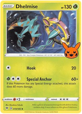 Dhelmise - 019/185 - Trick or Trade BOOster Bundle 2023 Normal