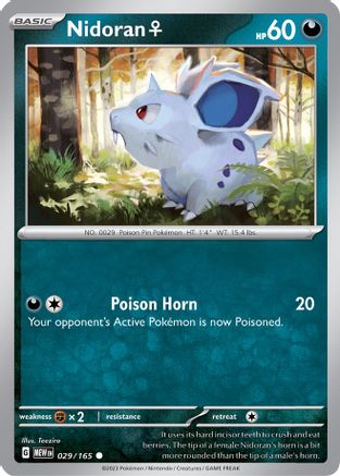 Nidoran F (29/165) - SV Scarlet & Violet 151 Reverse Holofoil - Common