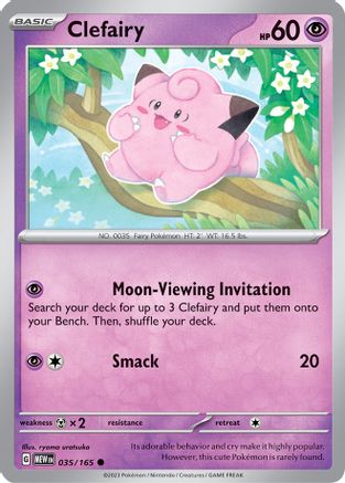 Clefairy (35/165) - SV Scarlet & Violet 151 Reverse Holofoil - Common