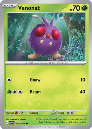 Venonat (48/165) - SV Scarlet & Violet 151 - Common