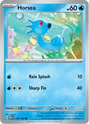 Horsea (116/165) - SV Scarlet & Violet 151 - Common
