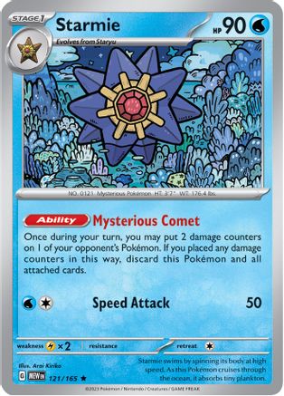 Starmie (121/165) - SV Scarlet & Violet 151 Holofoil - Rare