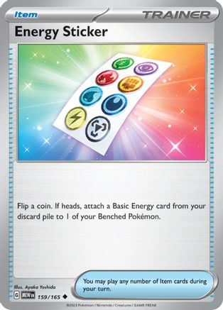 Energy Sticker (159/165) - SV Scarlet & Violet 151 - Uncommon