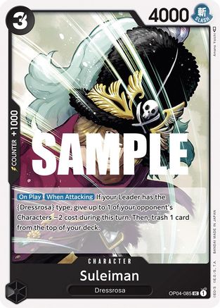 (OP04-085) Suleiman - Kingdoms of Intrigue Normal