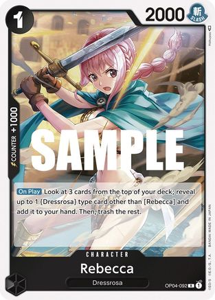 (OP04-092) Rebecca (092) - Kingdoms of Intrigue Foil