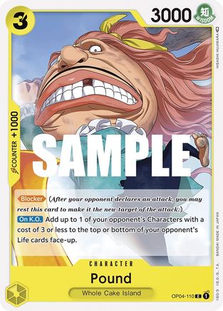 (OP04-110) Pound - Kingdoms of Intrigue Normal