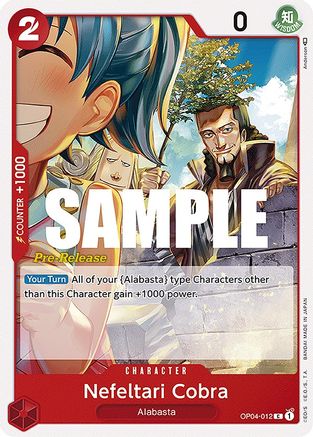 (OP04-012) Nefeltari Cobra - Kingdoms of Intrigue Pre-Release Cards Normal