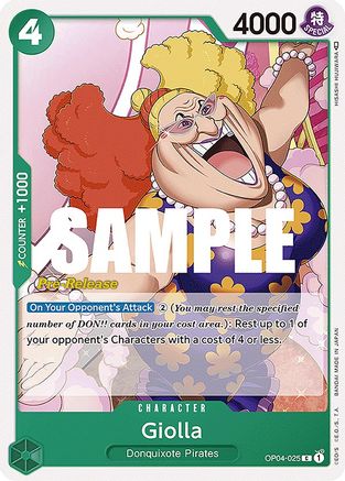 (OP04-025) Giolla - Kingdoms of Intrigue Pre-Release Cards Normal