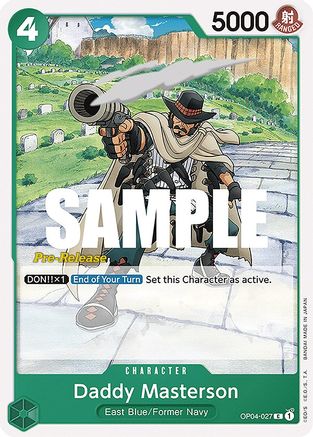 (OP04-027) Daddy Masterson - Kingdoms of Intrigue Pre-Release Cards Normal