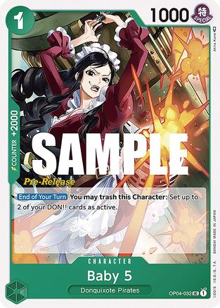 (OP04-032) Baby 5 - Kingdoms of Intrigue Pre-Release Cards Normal