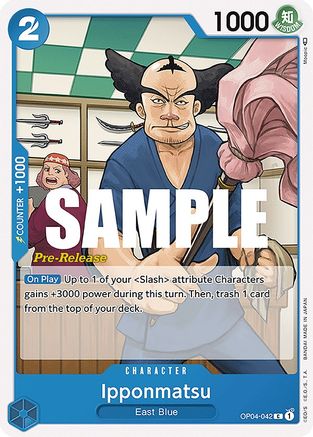 (OP04-042) Ipponmatsu - Kingdoms of Intrigue Pre-Release Cards Normal
