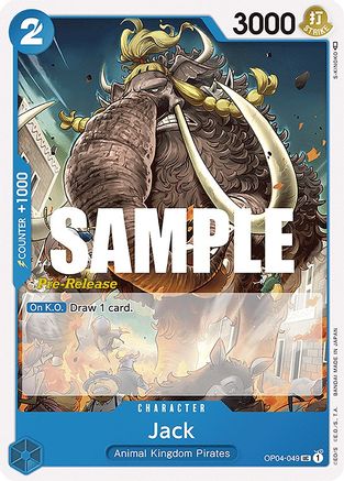 (OP04-049) Jack - Kingdoms of Intrigue Pre-Release Cards Normal