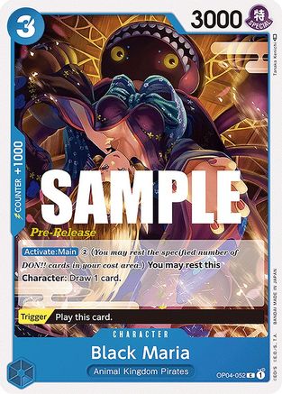 (OP04-052) Black Maria - Kingdoms of Intrigue Pre-Release Cards Normal