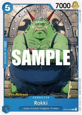(OP04-054) Rokki - Kingdoms of Intrigue Pre-Release Cards Normal