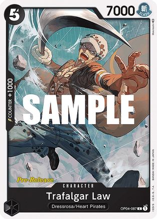 (OP04-087) Trafalgar Law - Kingdoms of Intrigue Pre-Release Cards Normal