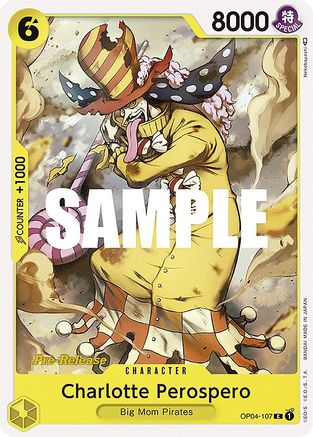 (OP04-107) Charlotte Perospero - Kingdoms of Intrigue Pre-Release Cards Normal