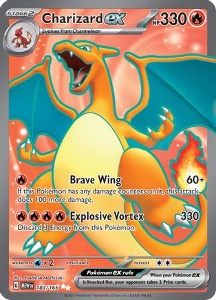 Charizard ex (183/165) - SV Scarlet & Violet 151 Holofoil - Ultra Rare