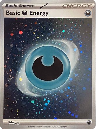 Basic Darkness Energy (Cosmos Holo) (7) - SVE Scarlet & Violet Energies Holofoil - Common