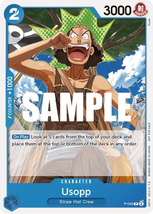 (P-049) Usopp (Sealed Battle Kit Vol. 1) - One Piece Promotion Cards Normal