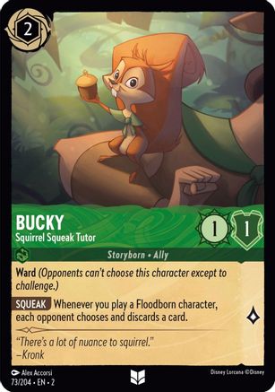 (073/204) Bucky - Squirrel Squeak Tutor - Rise of the Floodborn Cold Foil