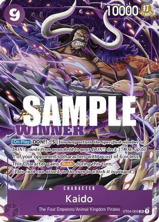 (ST04-003) Kaido (Winner Pack Vol. 5) - One Piece Promotion Cards Foil