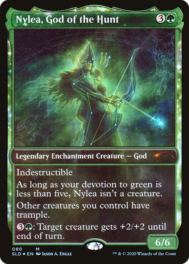 Nylea, God of the Hunt (SLD-080) - Secret Lair Drop: (Showcase) Foil