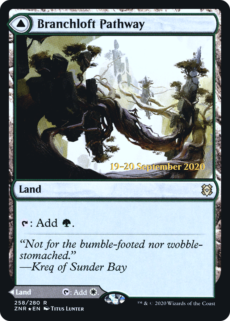 Branchloft Pathway // Boulderloft Pathway (PRE-258S) - Zendikar Rising Promos (Prerelease) Foil