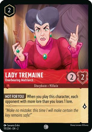 (111/204) Lady Tremaine - Overbearing Matriarch - Rise of the Floodborn Cold Foil