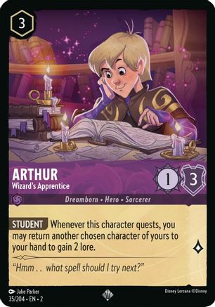 (035/204) Arthur - Wizard's Apprentice - Rise of the Floodborn Normal