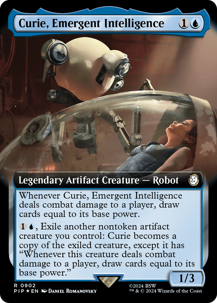 Curie, Emergent Intelligence (Extended Art) (Surge Foil) (PIP-902) - Fallout: (Extended Art) Foil