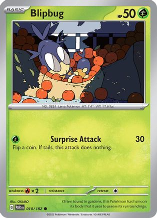 Blipbug (10/182) - SV04 Paradox Rift Reverse Holofoil - Common