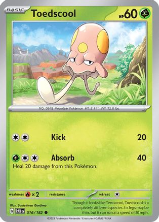 Toedscool (16/182) - SV04 Paradox Rift Reverse Holofoil - Common
