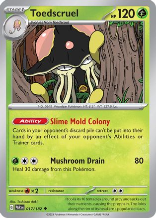 Toedscruel (17/182) - SV04 Paradox Rift Reverse Holofoil - Uncommon
