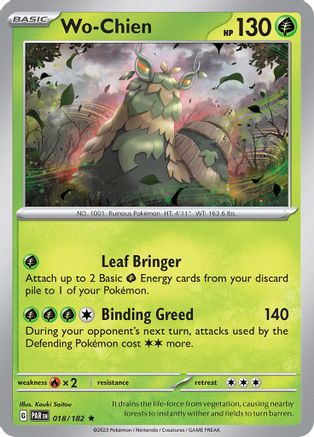Wo-Chien (18/182) - SV04 Paradox Rift Holofoil - Rare