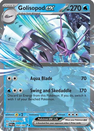 Golisopod ex (50/182) - SV04 Paradox Rift Holofoil - Double Rare