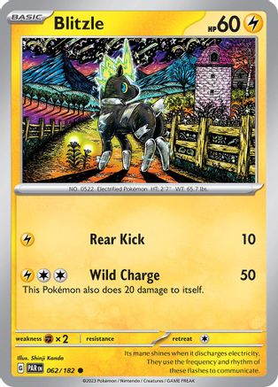 Blitzle (62/182) - SV04 Paradox Rift Reverse Holofoil - Common