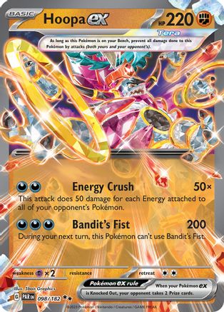 Hoopa ex (98/182) - SV04 Paradox Rift Holofoil - Double Rare
