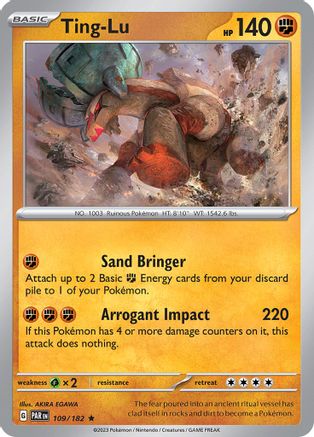 Ting-Lu (109/182) - SV04 Paradox Rift Reverse Holofoil - Rare