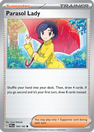 Parasol Lady (169/182) - SV04 Paradox Rift Reverse Holofoil - Common