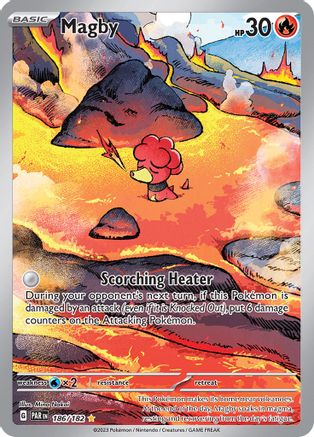 Magby (186/182) - SV04 Paradox Rift Holofoil - Illustration Rare