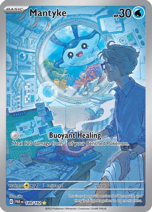 Mantyke (189/182) - SV04 Paradox Rift Holofoil - Illustration Rare