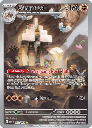 Garganacl (202/182) - SV04 Paradox Rift Holofoil - Illustration Rare