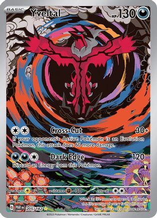 Yveltal (205/182) - SV04 Paradox Rift Holofoil - Illustration Rare