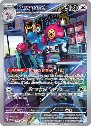 Porygon-Z (214/182) - SV04 Paradox Rift Holofoil - Illustration Rare
