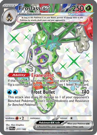 Froslass ex 217/182 - SV04 Paradox Rift Holofoil - Ultra Rare