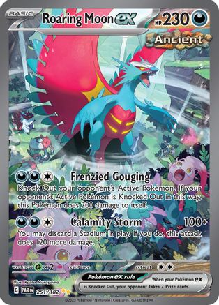 Roaring Moon ex (251/182) - SV04 Paradox Rift Holofoil - Special Illustration Rare